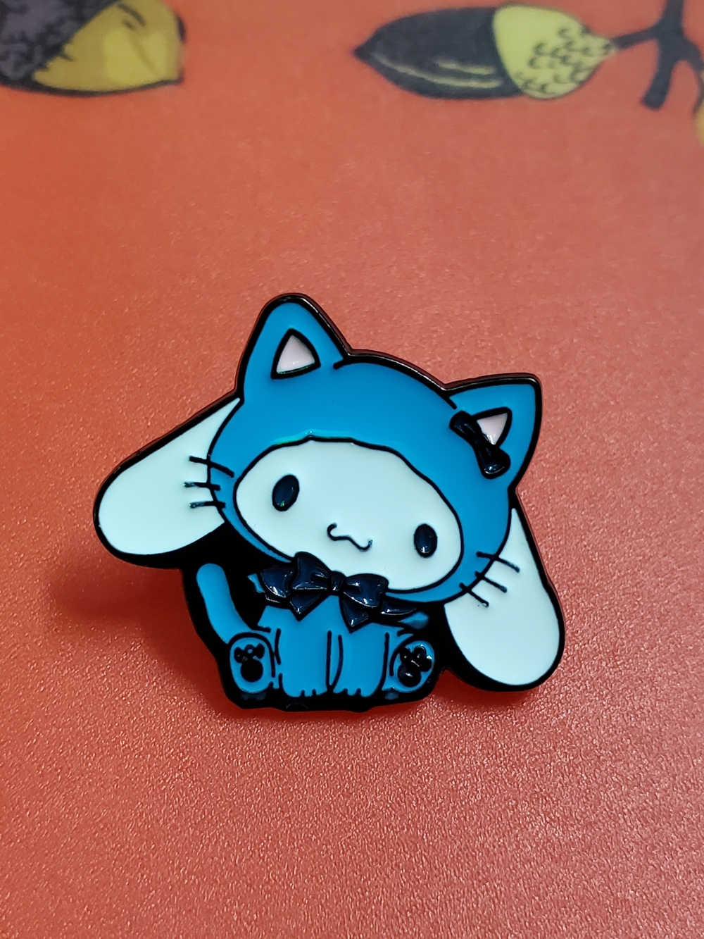 Blue Cute Cat Bunny Enamel Brooch - Women's Jewelry